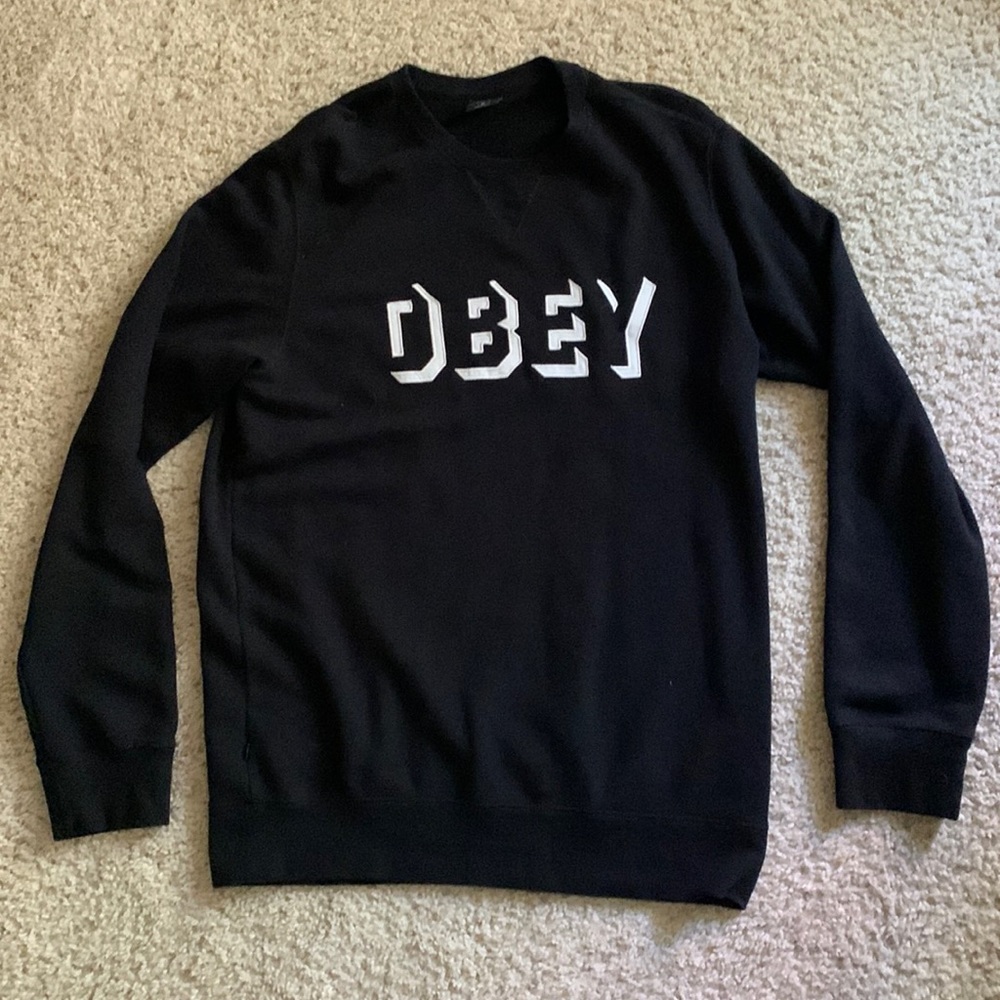 OBEY Vintage Crew Neck Sweatshirt - Men’s Size Medium - Streetwear - Graffiti